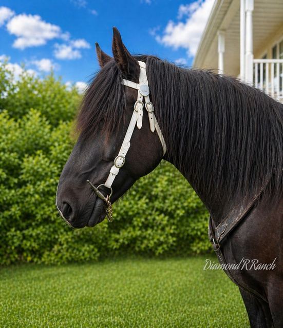 MAGNUS - GORGEOUS BLACK DRAFT CROSS TRAIL & DRIVING GELDING